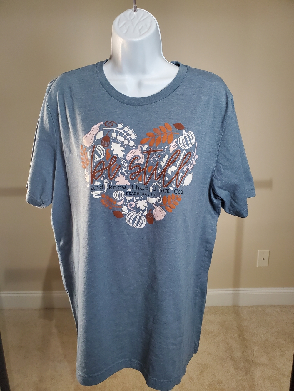 Be Still Graphic Short Sleeve Tee - Light Blue Sz. XL